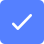 blue tick icon