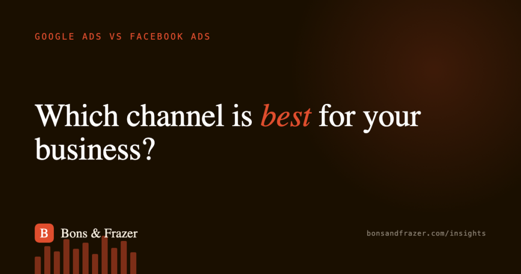 Google Ads vs Facebook Ads — which is best for your business